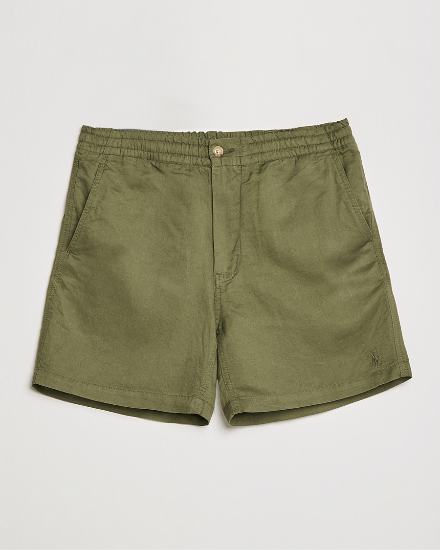 Herren | Drawstringshorts | Polo Ralph Lauren | Prepster Linen/Tencel Drawstring Shorts Mountain Green