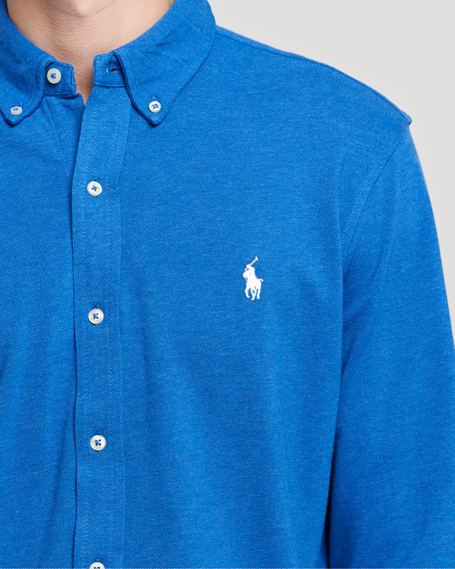 Herren | Hemden | Polo Ralph Lauren | Featherweight Mesh Shirt Dockside Blue Heather