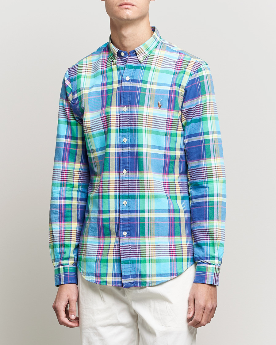 Herren | Hemden | Polo Ralph Lauren | Slim Fit Oxford Madras Checked Shirt Multi