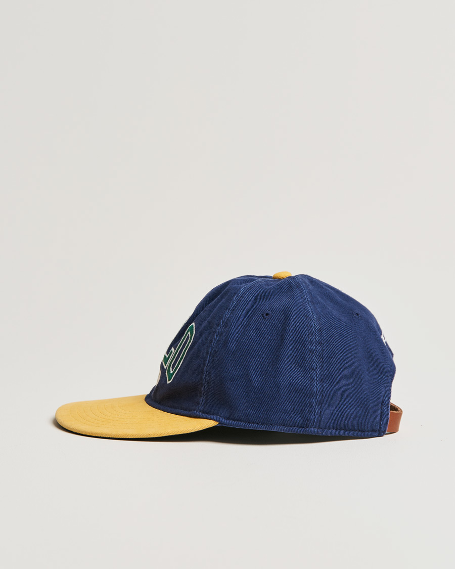 Herren | Polo Ralph Lauren Retro Cotton/Twill Cap Newport Navy/Gold | Polo Ralph Lauren | Retro Cotton/Twill Cap Newport Navy/Gold