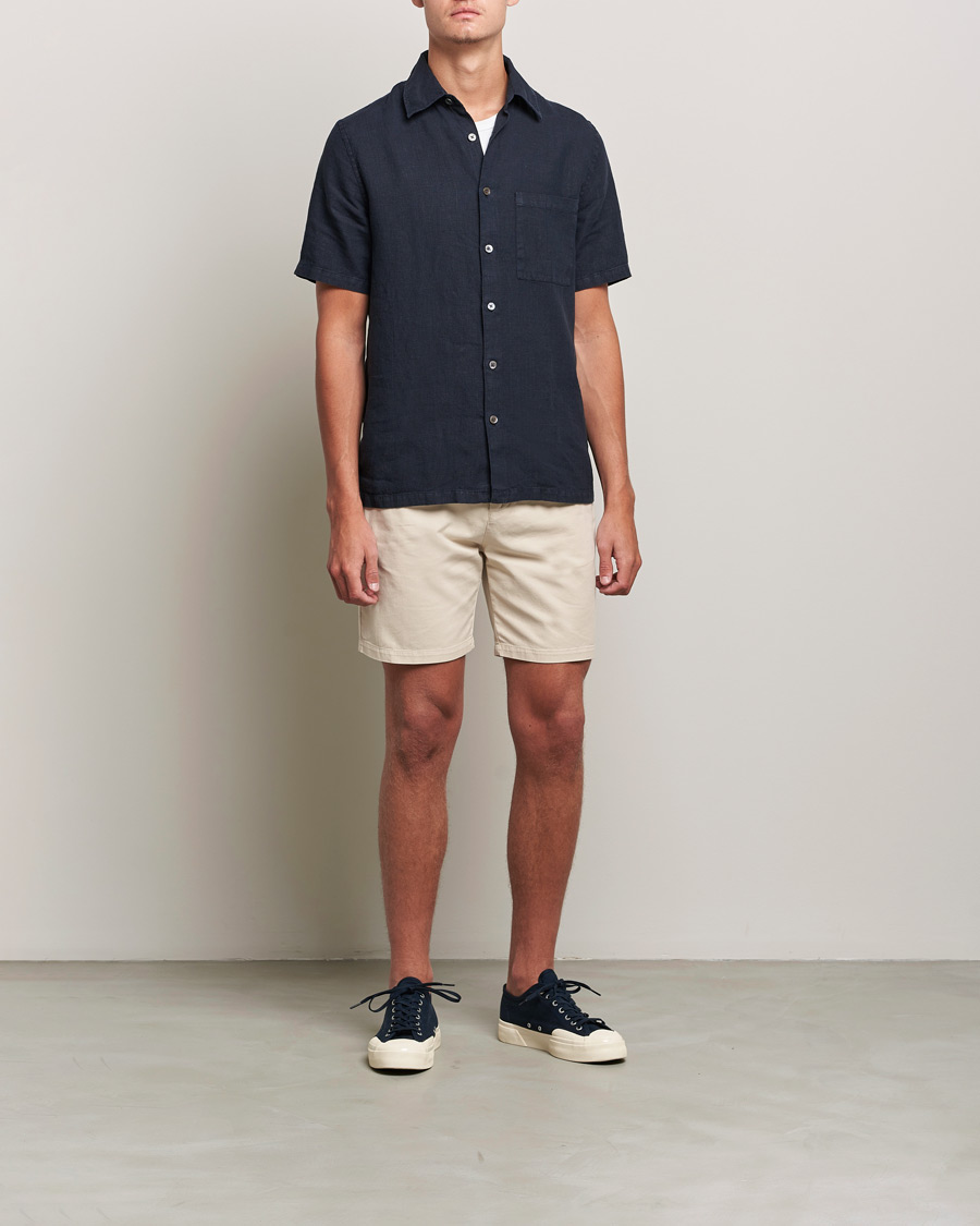 Herren | Shorts | A Day's March | Erie Cotton Chino Shorts Oyster