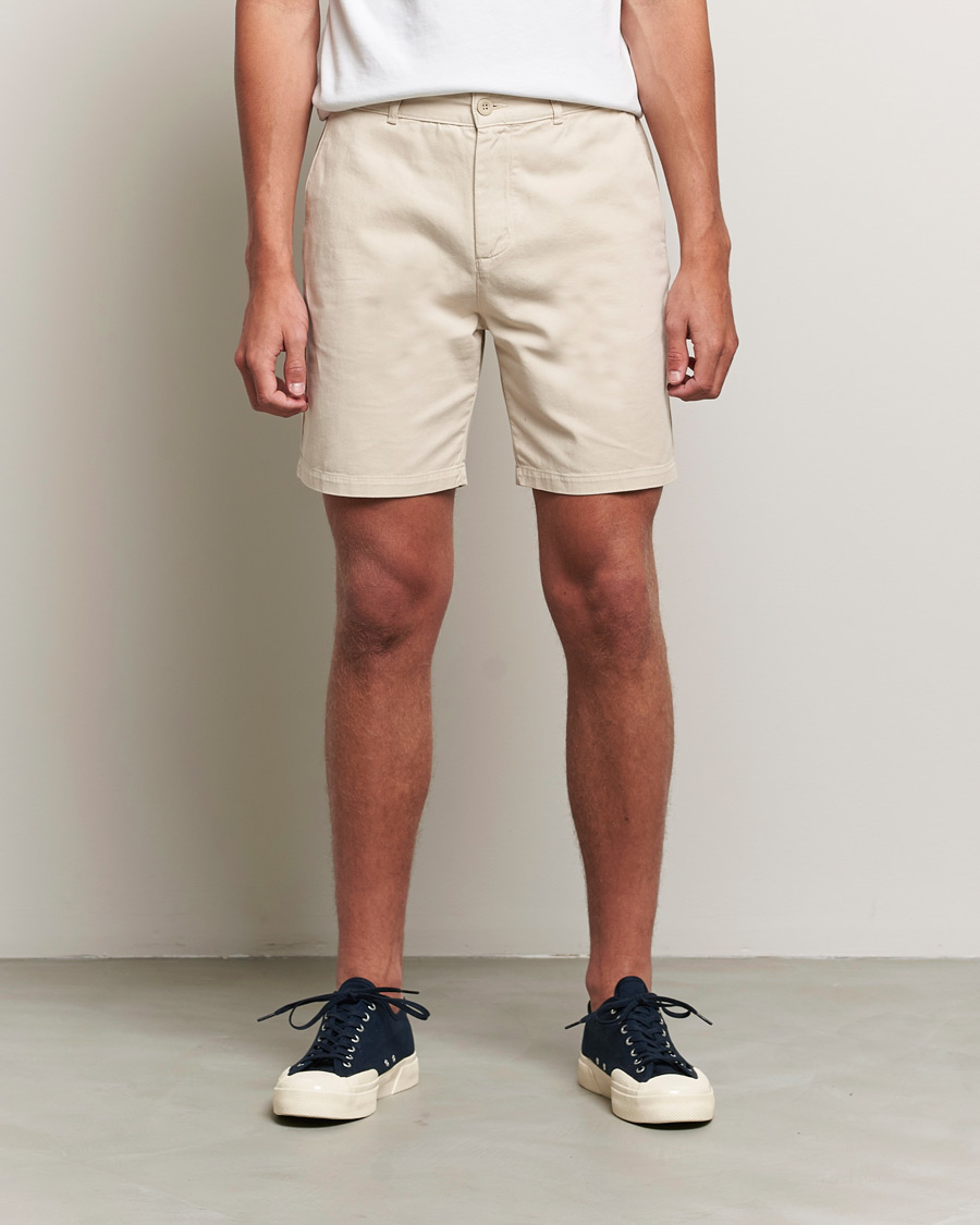 Herren | Shorts | A Day's March | Erie Cotton Chino Shorts Oyster