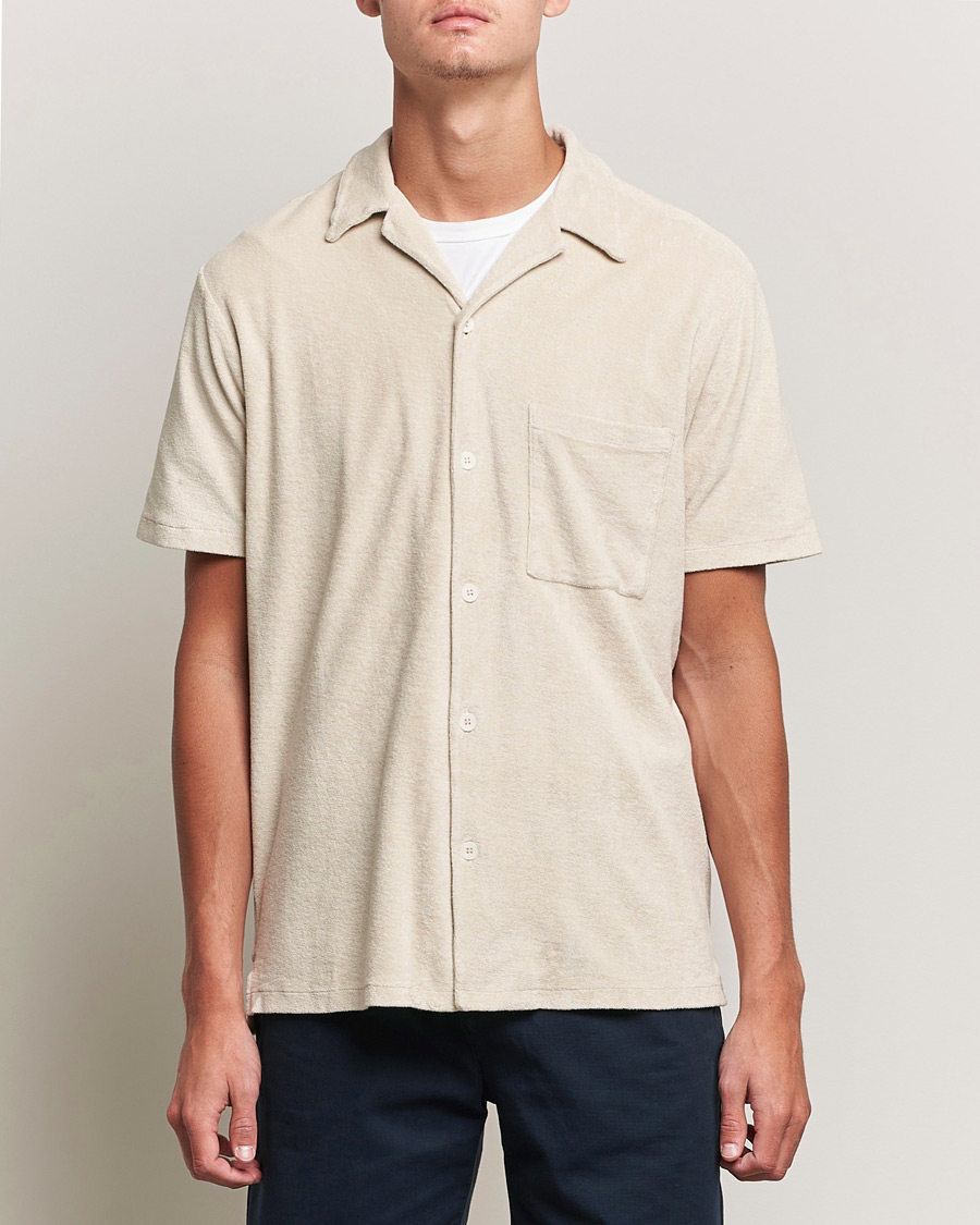 Herren | Hemden | A Day's March | Yamu Short Sleeve Terry Shirt Desert