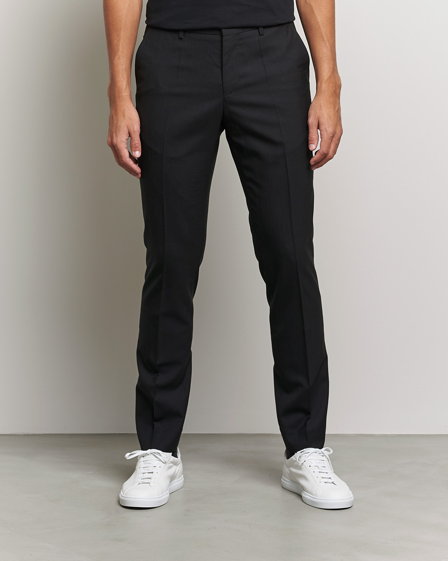 Herren | Hosen | Filippa K | Liam Cool Wool Slacks  Black