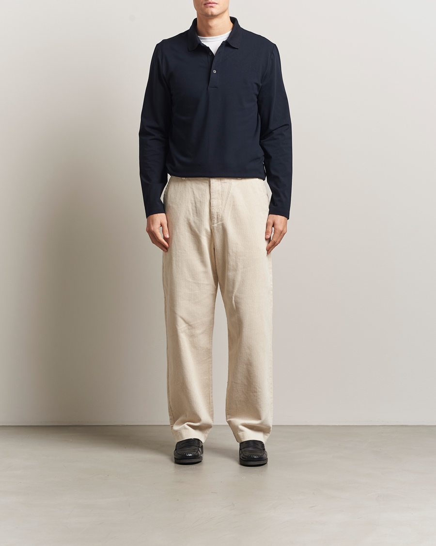 Herren | Poloshirts | Filippa K | Luke Lycra Poloshirt Navy