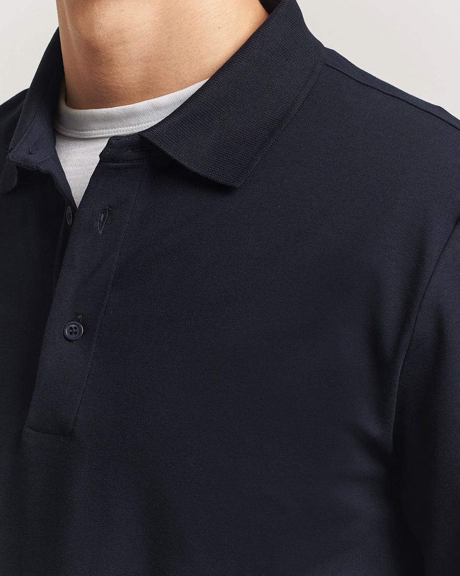 Herren | Poloshirts | Filippa K | Luke Lycra Poloshirt Navy