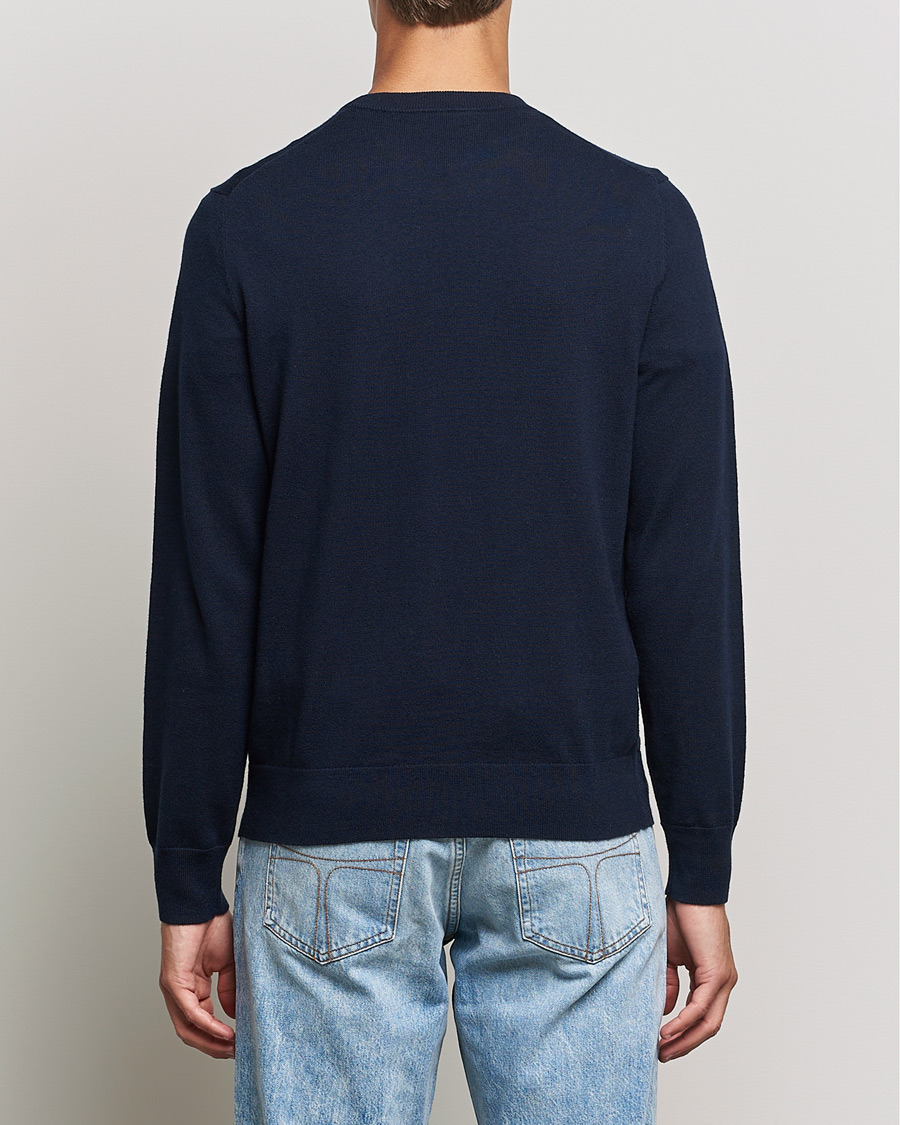 Herren | Pullover | Filippa K | Cotton Merino Basic Sweater Navy