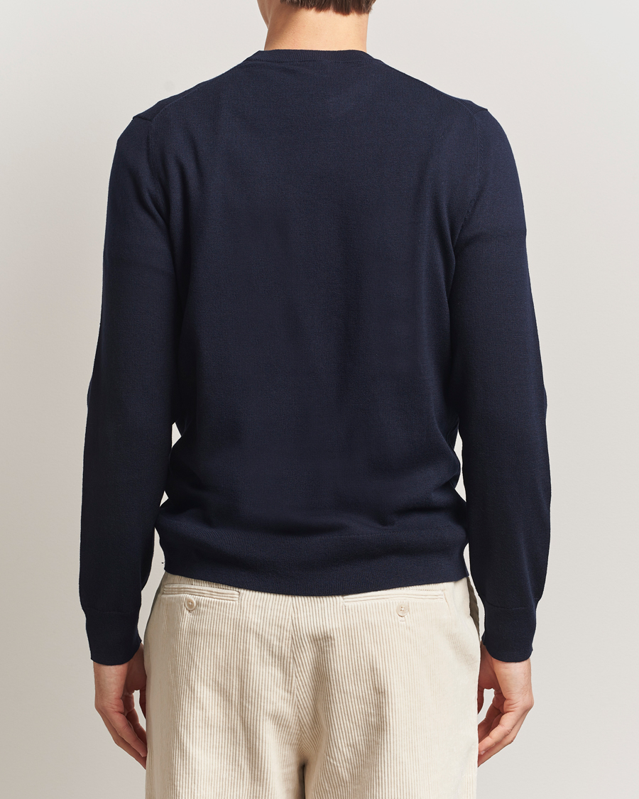 Herren | Pullover | Filippa K | Cotton Merino Basic Sweater Navy