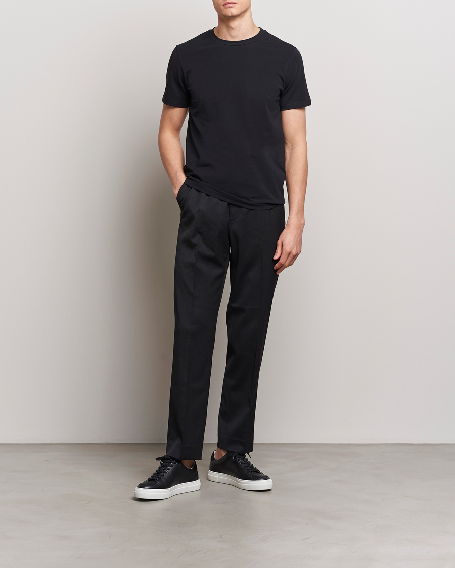 Herren | T-Shirts | Filippa K | Soft Lycra Tee Black
