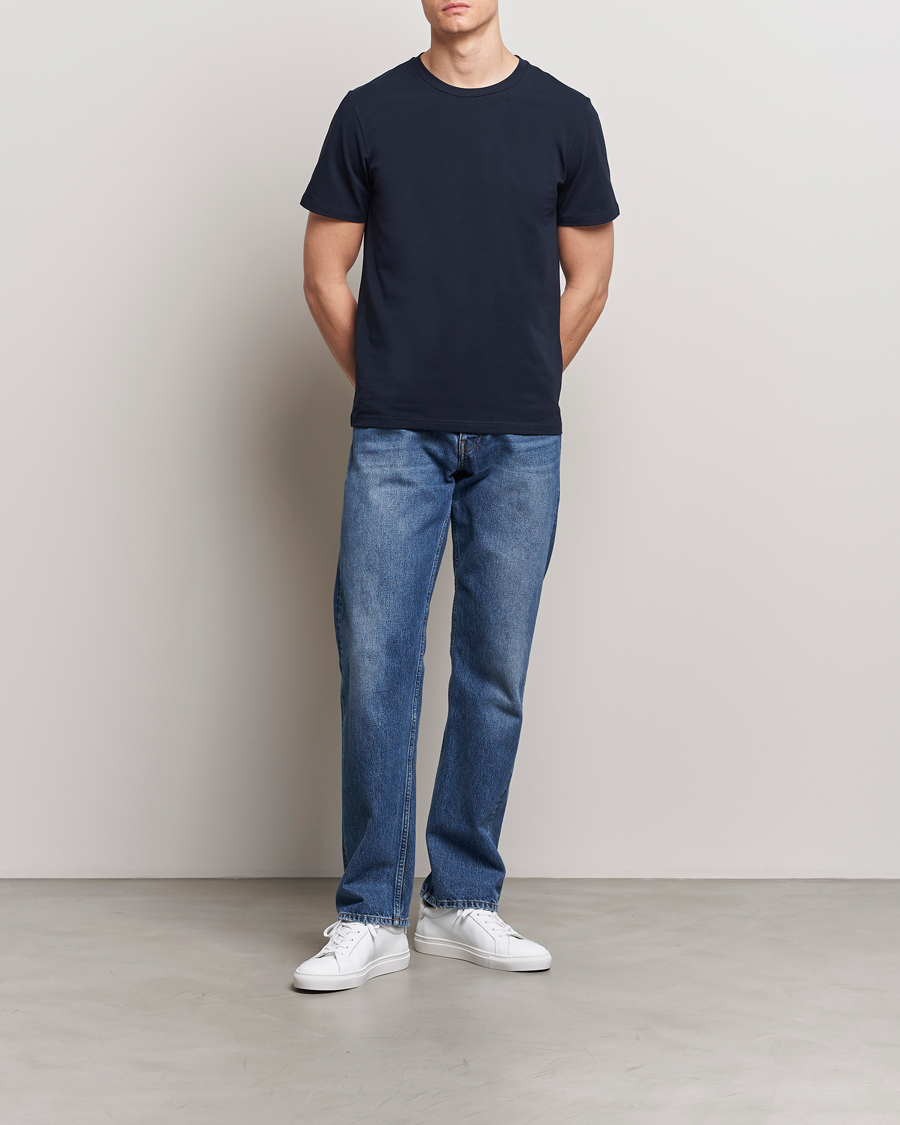 Herren | T-Shirts | Filippa K | Soft Lycra Tee Navy