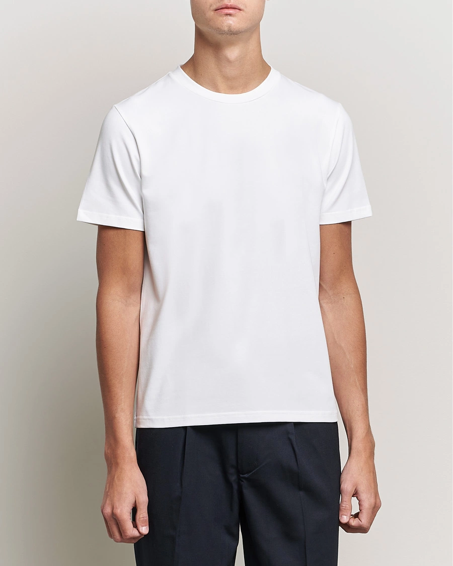 Herren | Weiße T-Shirts | Filippa K | Soft Lycra Tee White