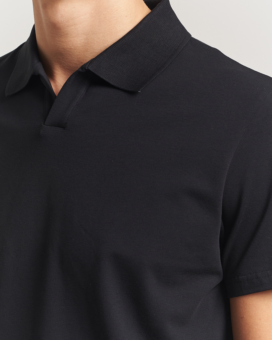 Herren | Poloshirts | Filippa K | Soft Lycra Polo Tee Black