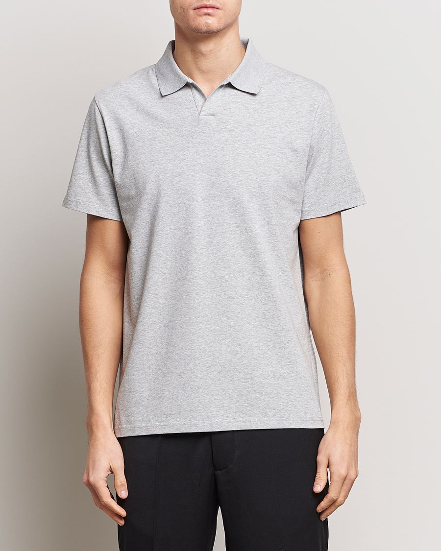 Herren | Kleidung | Filippa K | Soft Lycra Polo Tee Light Grey Melange