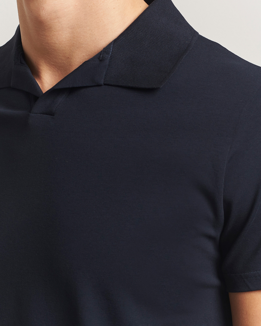 Herren | Poloshirts | Filippa K | Soft Lycra Polo Tee Navy