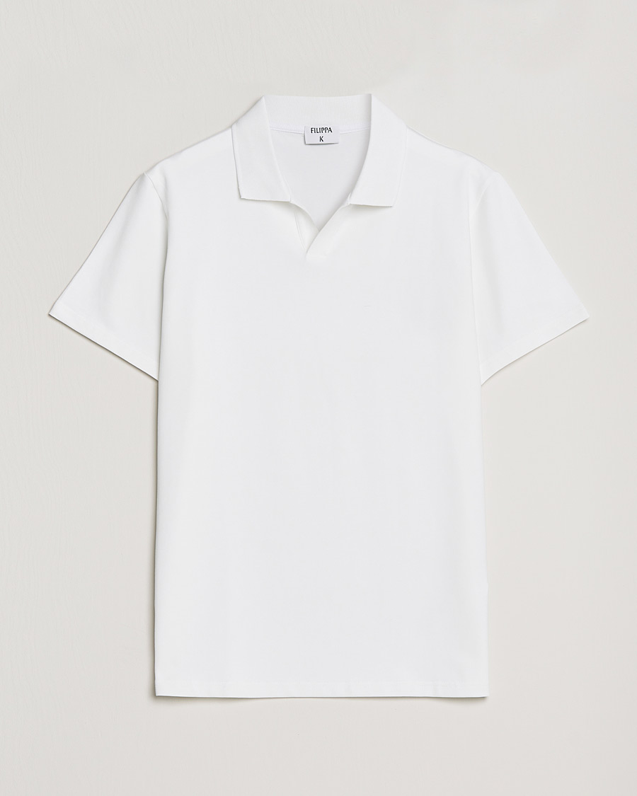 Herren | Poloshirts | Filippa K | Soft Lycra Polo Tee White