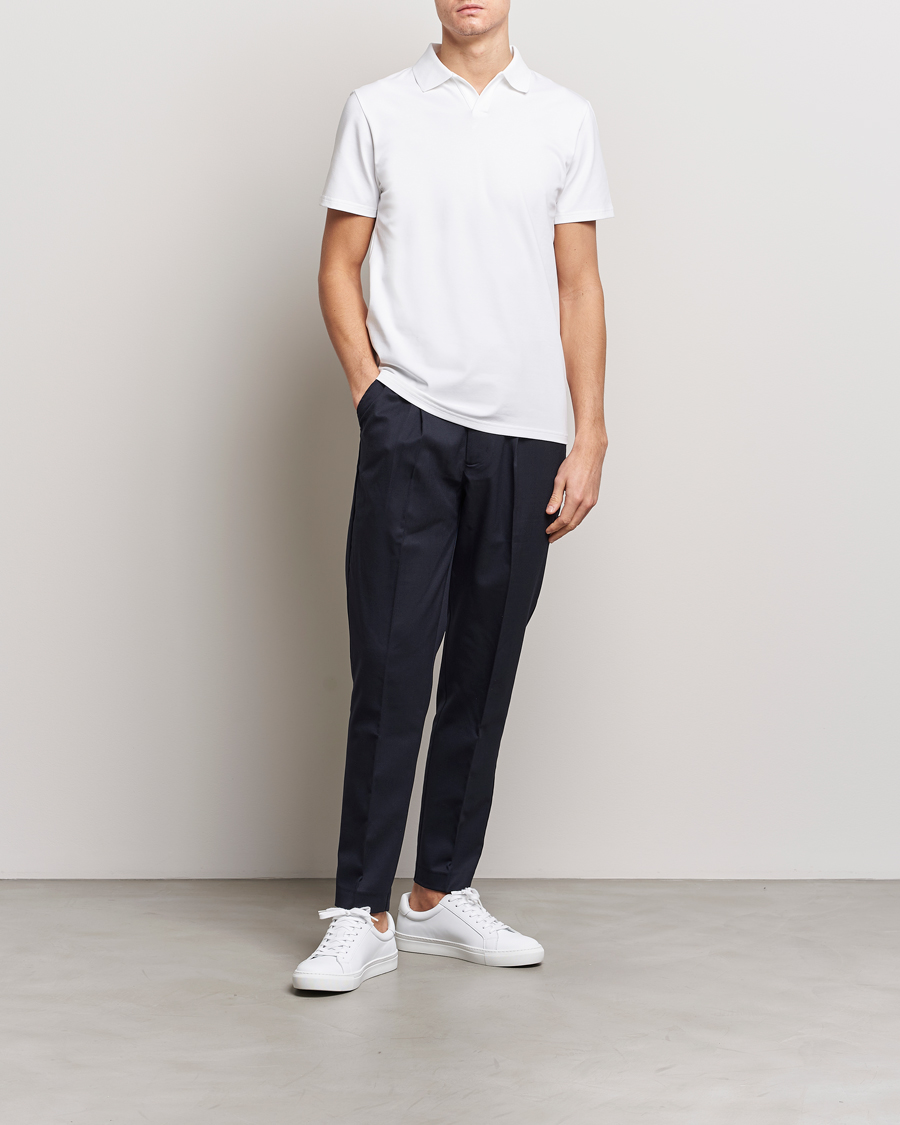 Herren | Poloshirts | Filippa K | Soft Lycra Polo Tee White