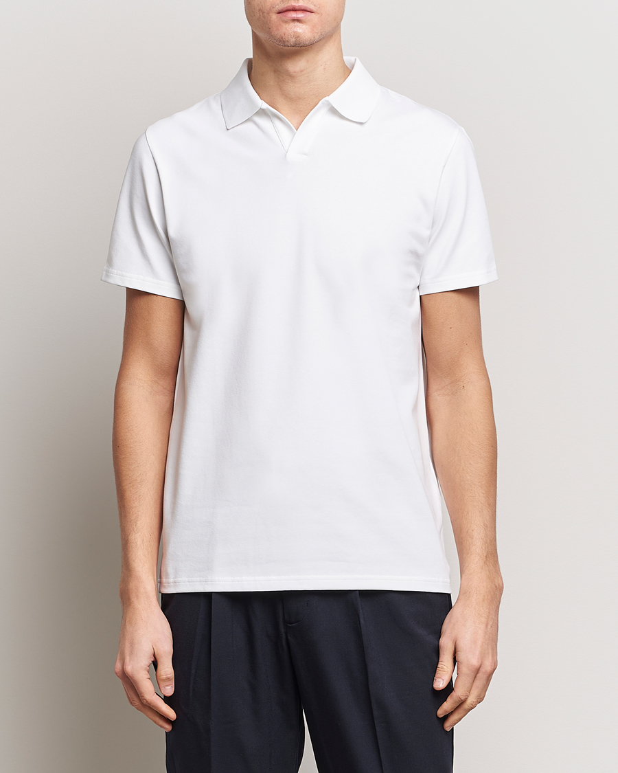 Herren | Poloshirts | Filippa K | Soft Lycra Polo Tee White