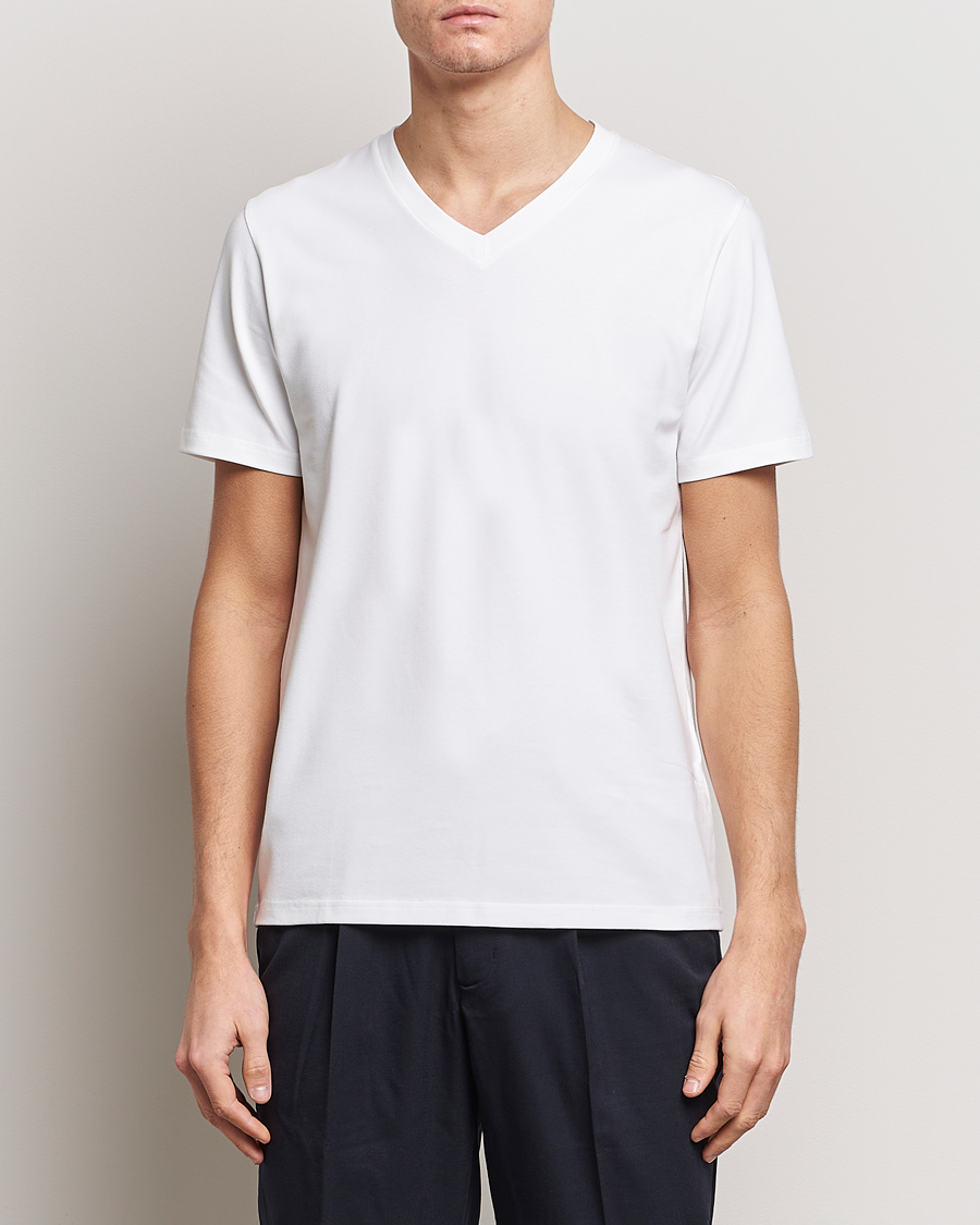 Herren | Kleidung | Filippa K | Soft Lycra V-Neck Tee White