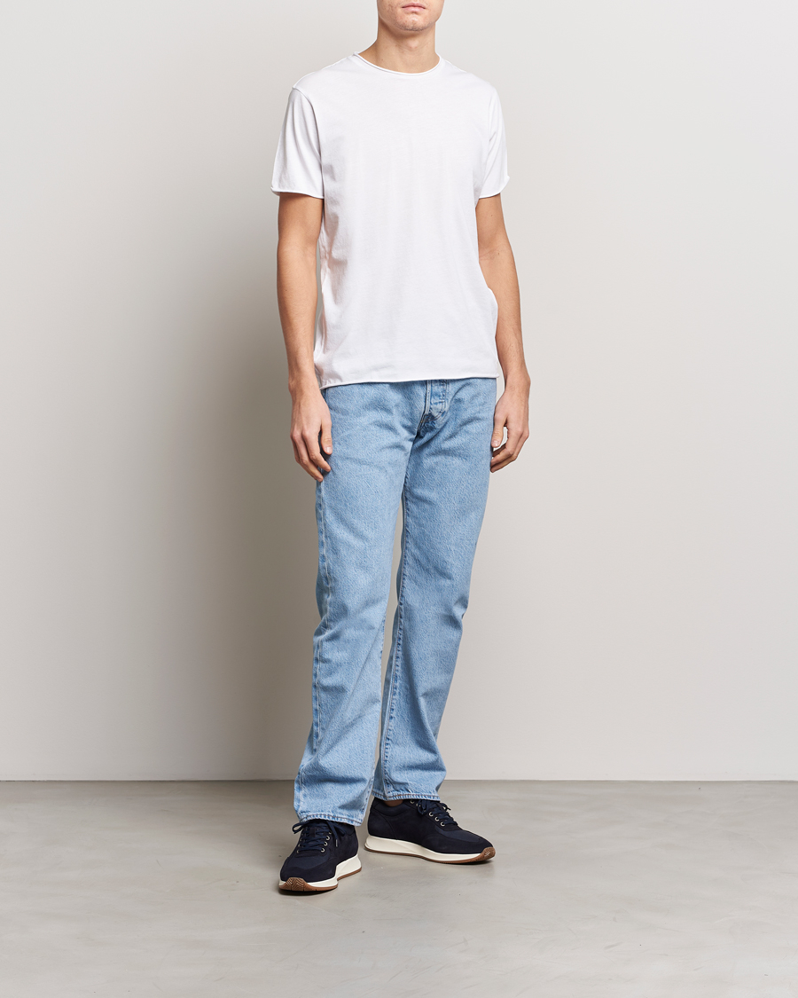 Herren | T-Shirts | Filippa K | Roll Neck Crew Neck Tee White