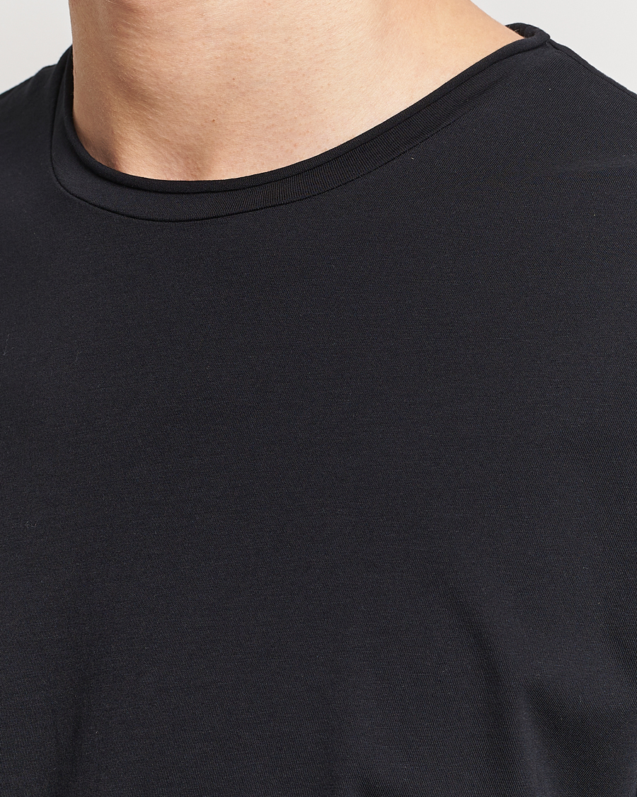 Herren | T-Shirts | Filippa K | Roll Neck Crew Neck Tee Black