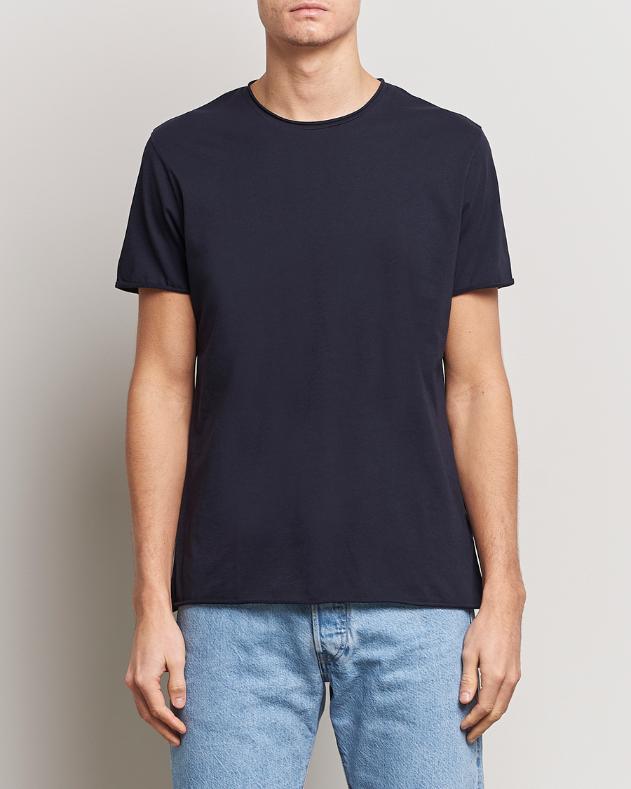 Herren | Kleidung | Filippa K | Roll Neck Crew Neck Tee Navy