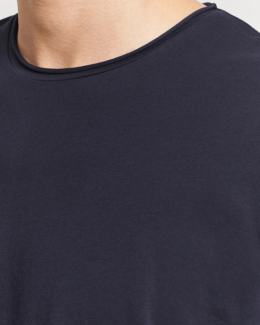 Herren | T-Shirts | Filippa K | Roll Neck Crew Neck Tee Navy