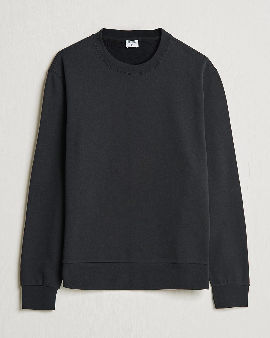 Herren | Pullover | Filippa K | Gustaf Cotton Sweatshirt Black