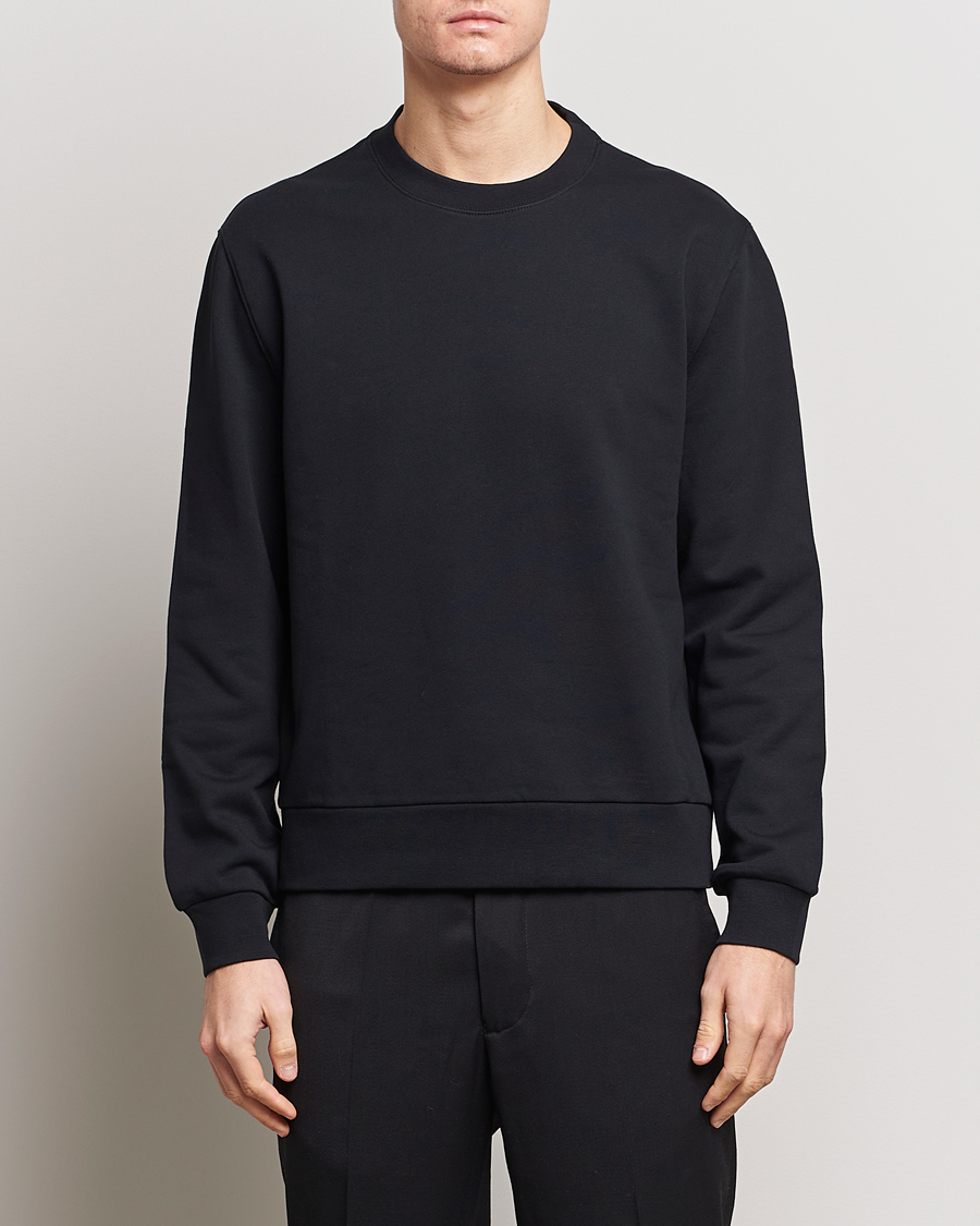 Herren | Business & Beyond | Filippa K | Gustaf Cotton Sweatshirt Black