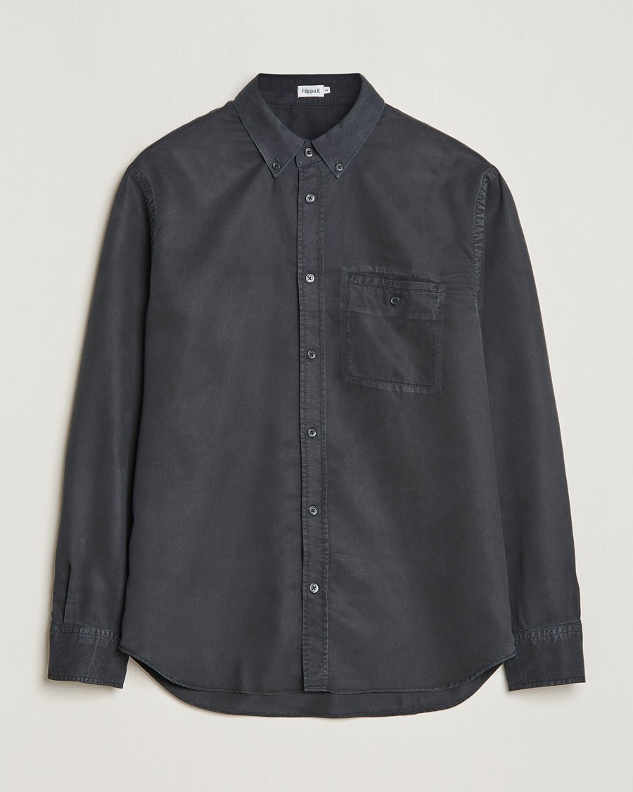 Herren | Hemden | Filippa K | Zachary Tencel Shirt Almost Black