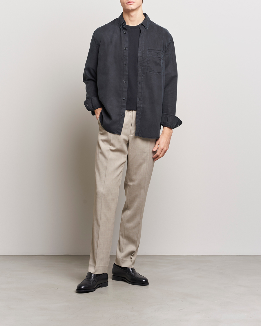 Herren | Hemden | Filippa K | Zachary Tencel Shirt Almost Black