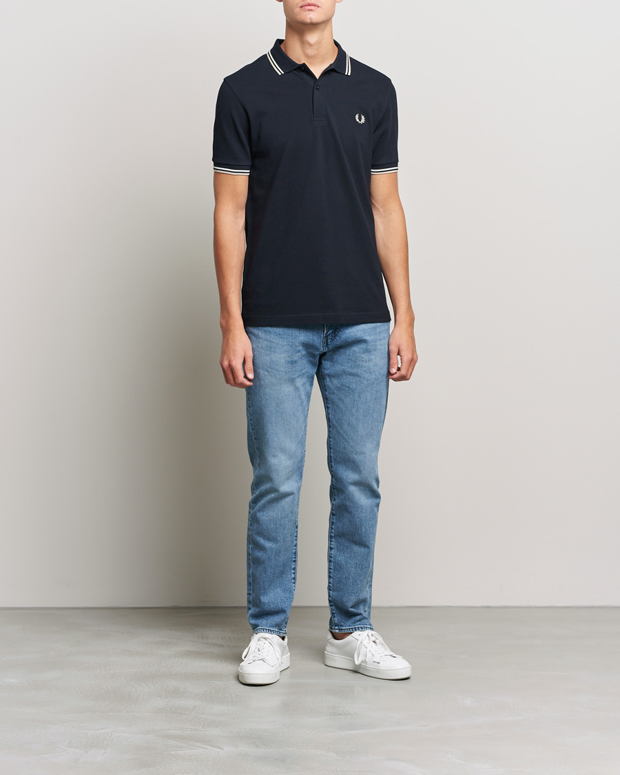 Herren | Poloshirt | Fred Perry | Twin Tip Polo Navy