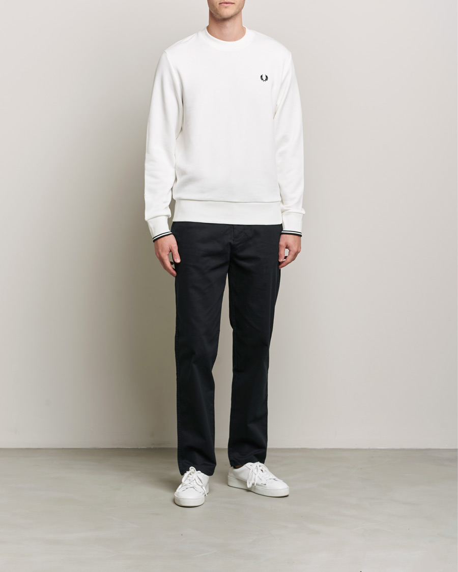 Herren | Pullover | Fred Perry | Crew Neck Sweatshirt Snow White