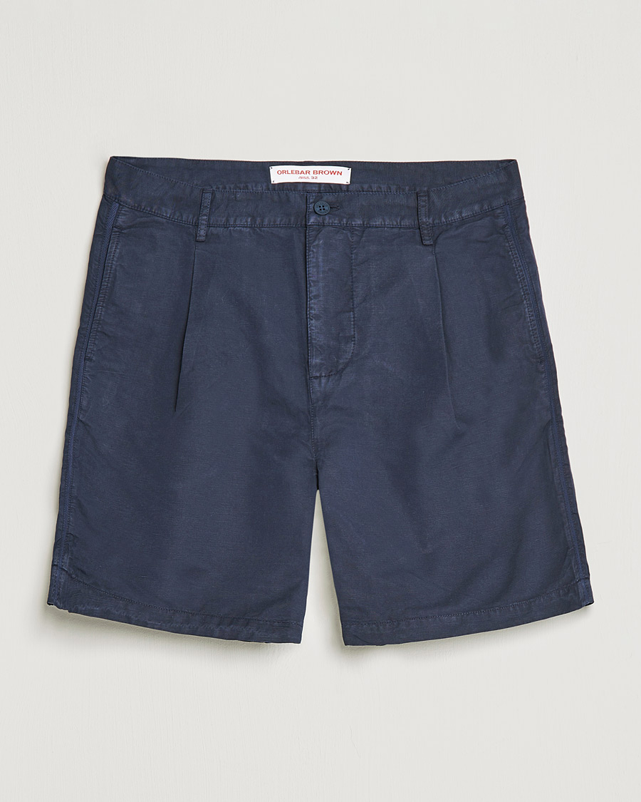 Herren | Shorts | Orlebar Brown | Searose Linen/Cotton Shorts Night Iris