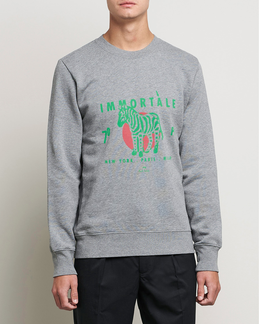 Herren | PS Paul Smith | PS Paul Smith | Immortale Organic Cotton Sweatshirt Grey