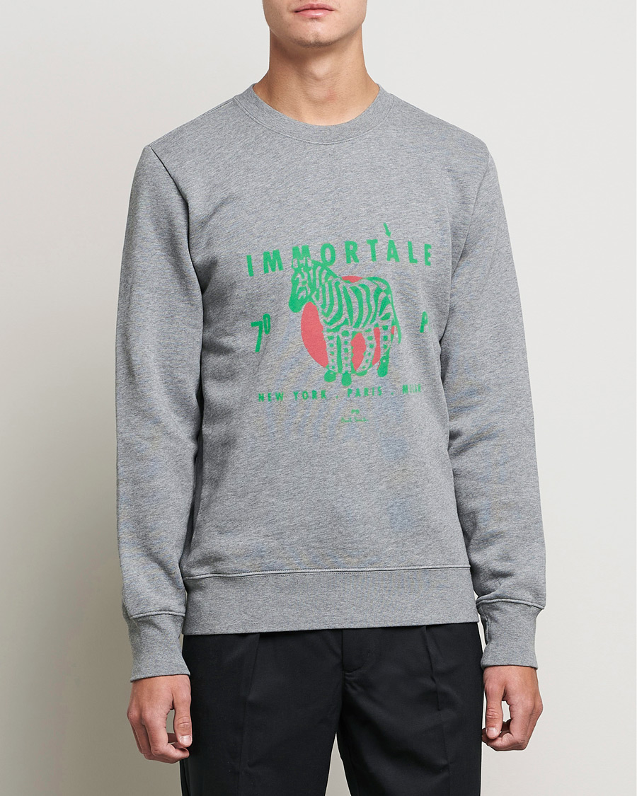 Herren | Pullover | PS Paul Smith | Immortale Organic Cotton Sweatshirt Grey