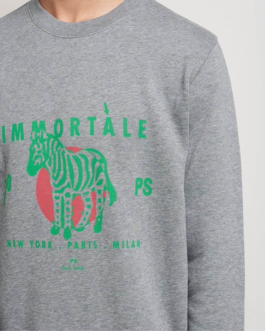 Herren | Pullover | PS Paul Smith | Immortale Organic Cotton Sweatshirt Grey