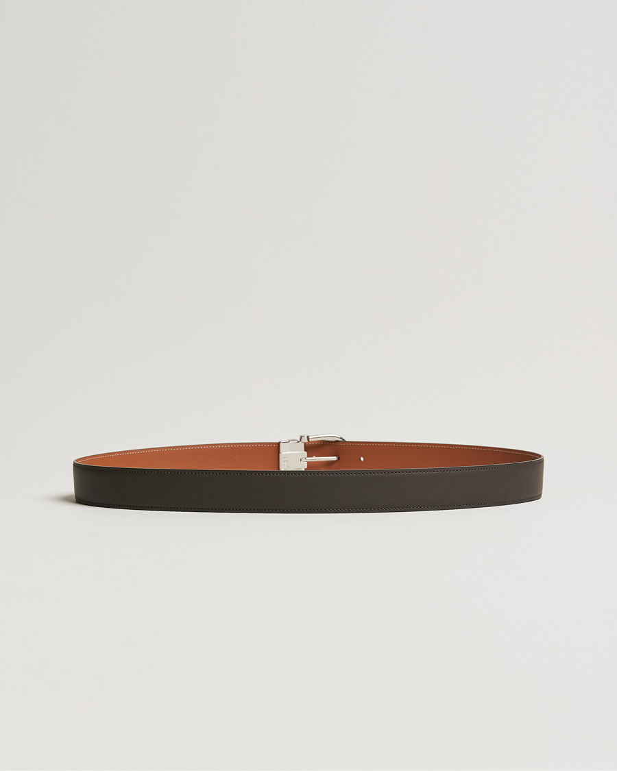 Herren | Montblanc Horseshoe Buckle 35 mm Reversible Belt Smoke/Tan | Montblanc | Horseshoe Buckle 35 mm Reversible Belt Smoke/Tan