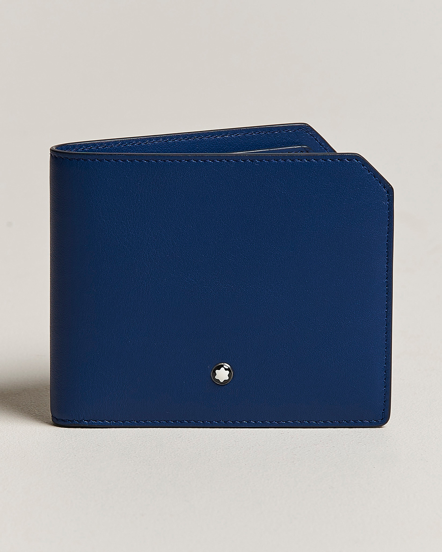 Herren | Montblanc Meisterstück Selection Soft Wallet 6cc Cobalt Blue | Montblanc | Meisterstück Selection Soft Wallet 6cc Cobalt Blue