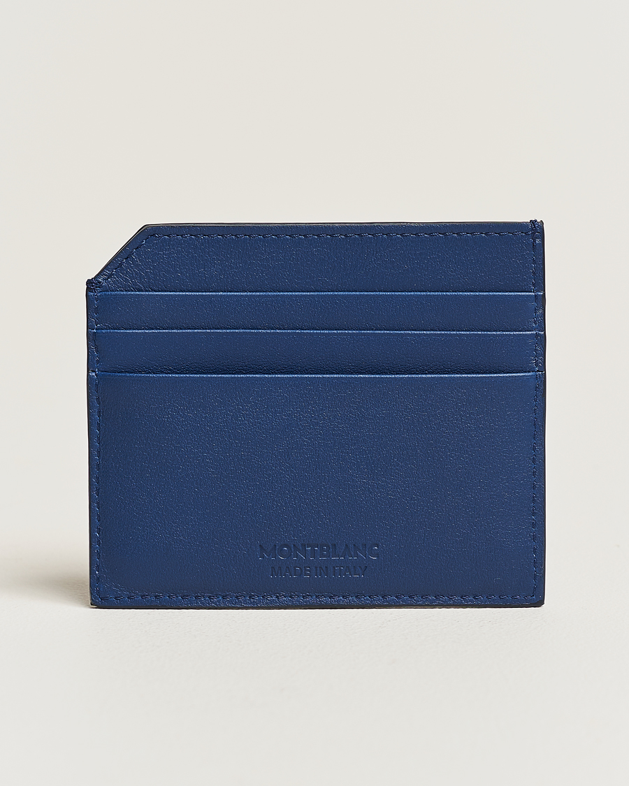 Men |  | Montblanc | Meisterstück Selection Soft Card Holder 6cc Cobalt Blue