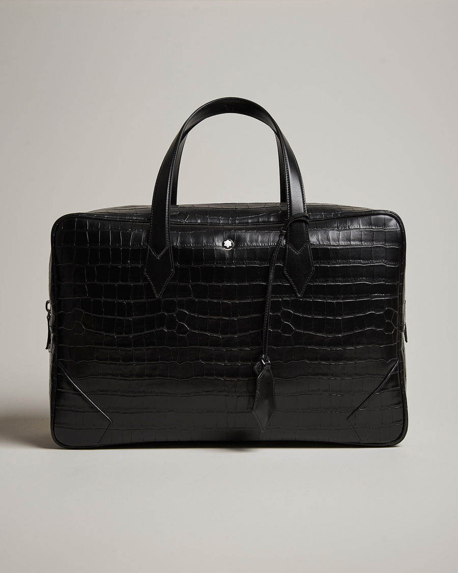 Herren | Montblanc Meisterstück Selection Leather Duffle Black | Montblanc | Meisterstück Selection Leather Duffle Black