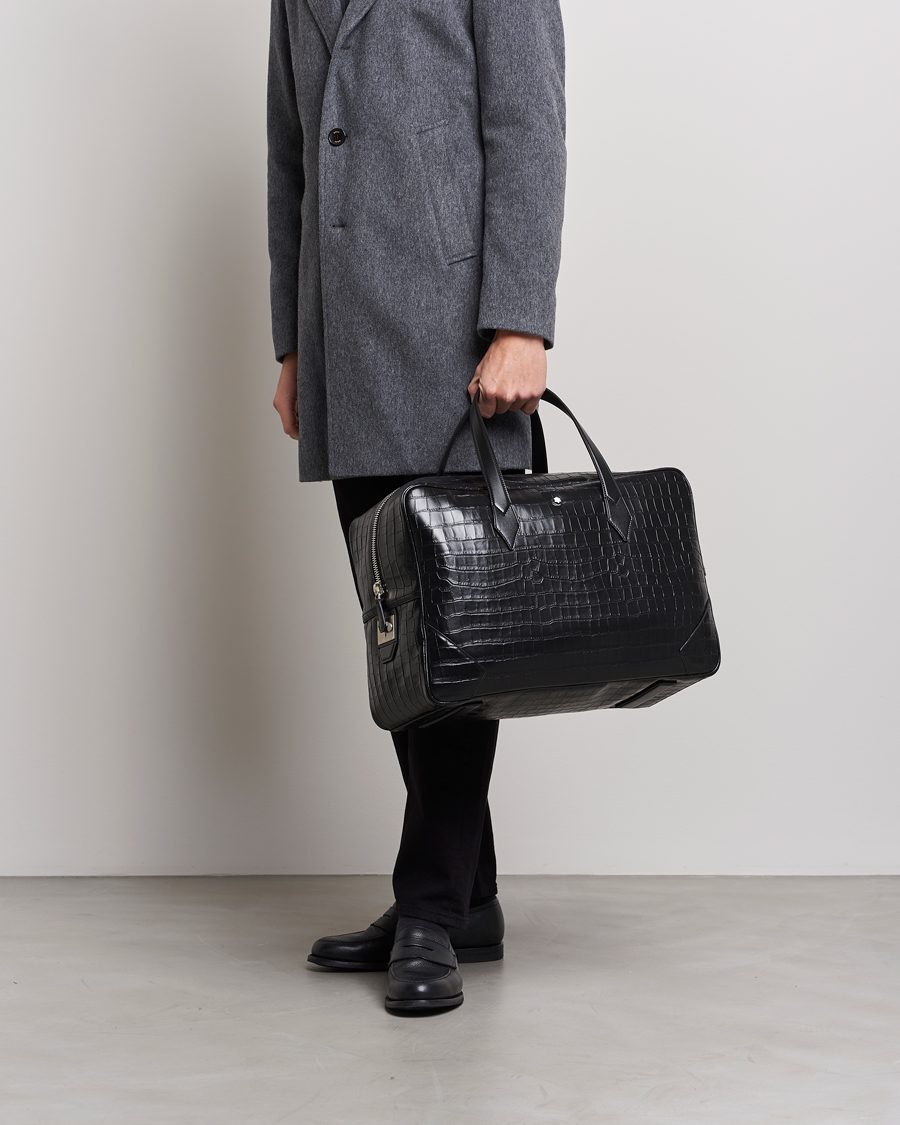 Herren | Weekender | Montblanc | Meisterstück Selection Leather Duffle Black