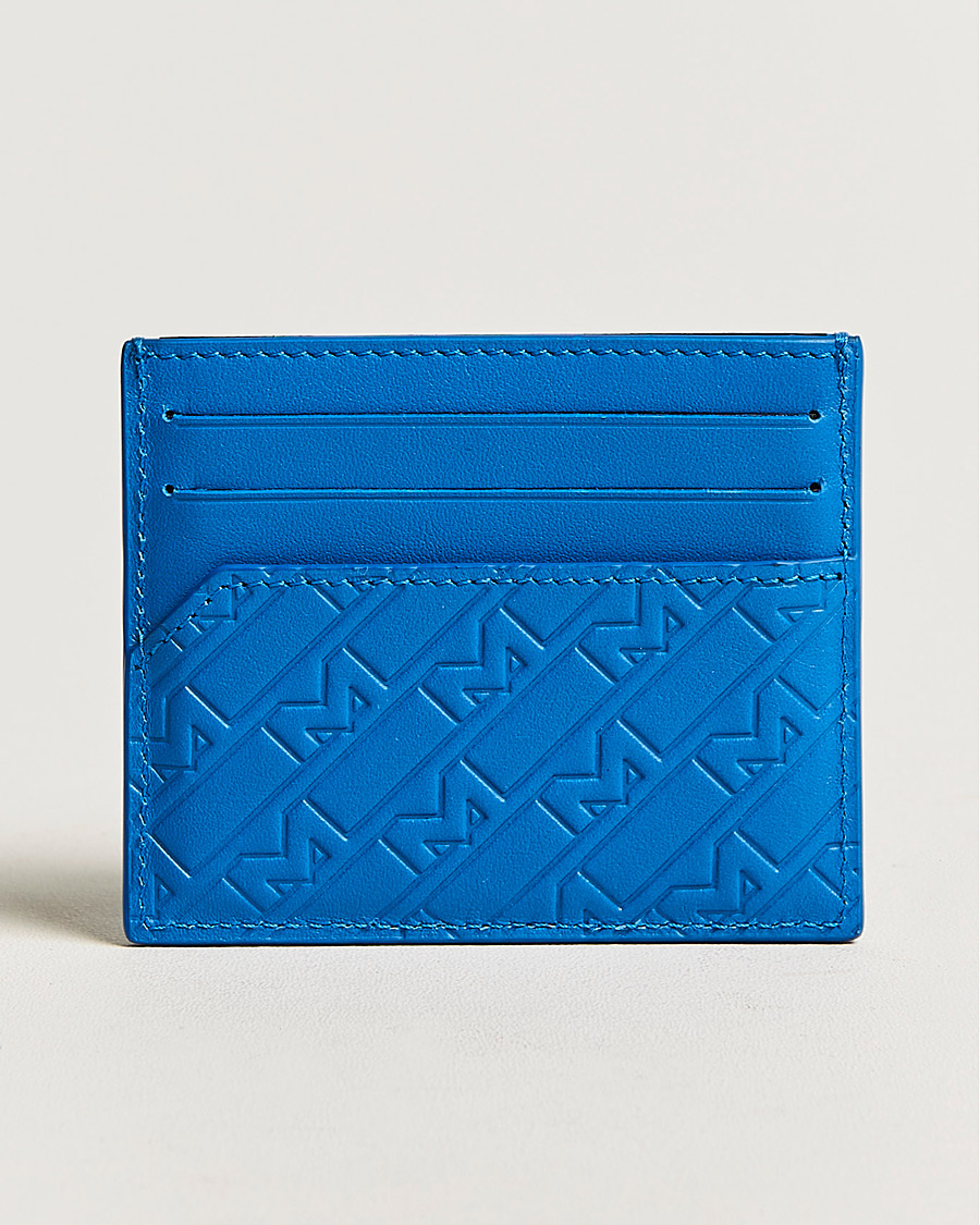 Herren | Montblanc | Montblanc | M Gram Leather Card Holder 6cc Blue