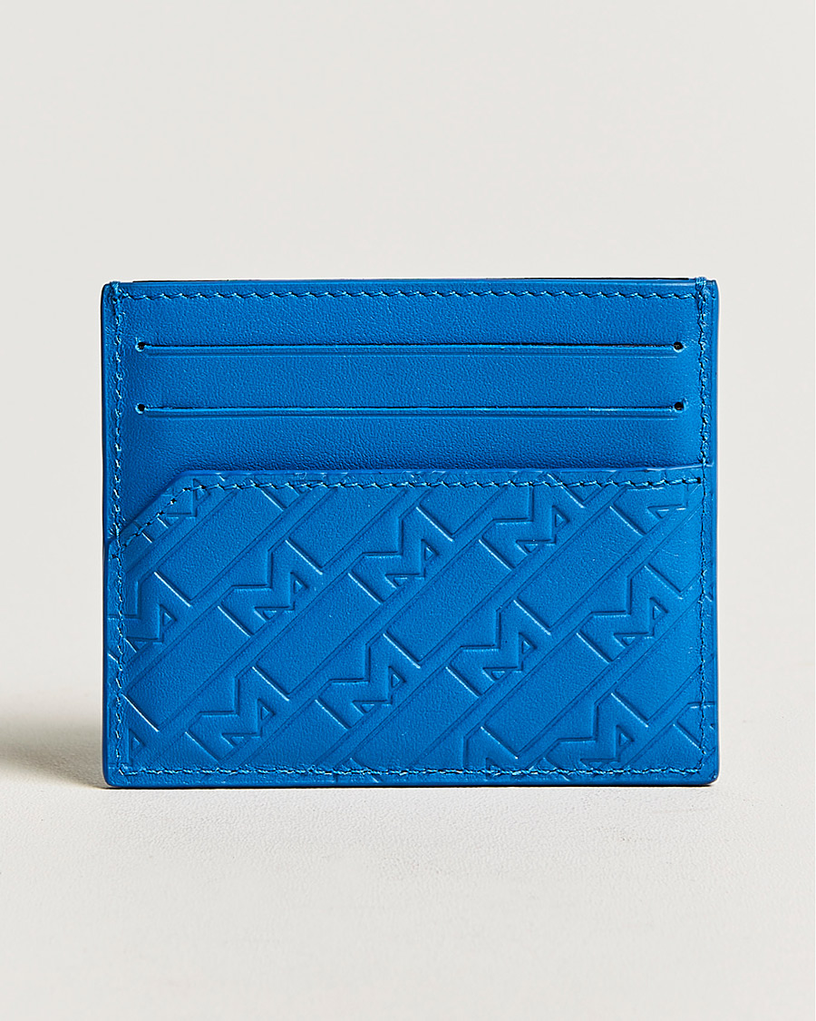 Herr |  | Montblanc | M Gram Leather Card Holder 6cc Blue