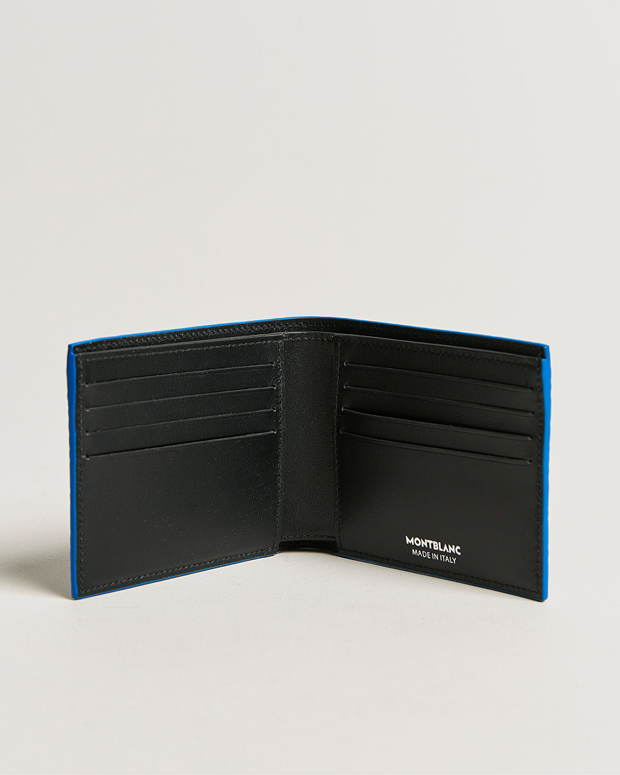 Herren | Montblanc M Gram Leather Wallet 8cc Blue | Montblanc | M Gram Leather Wallet 8cc Blue