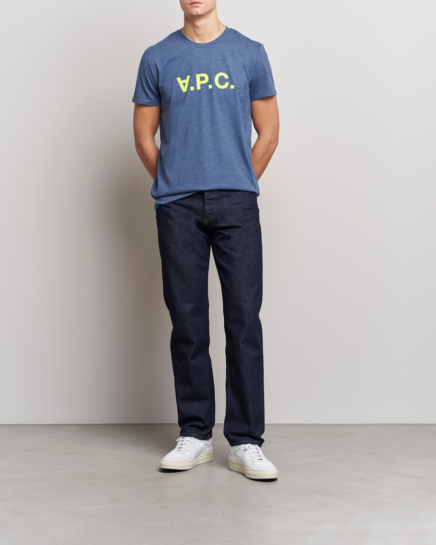 Herren | A.P.C. | A.P.C. | VPC Neon Short Sleeve T-Shirt Marine