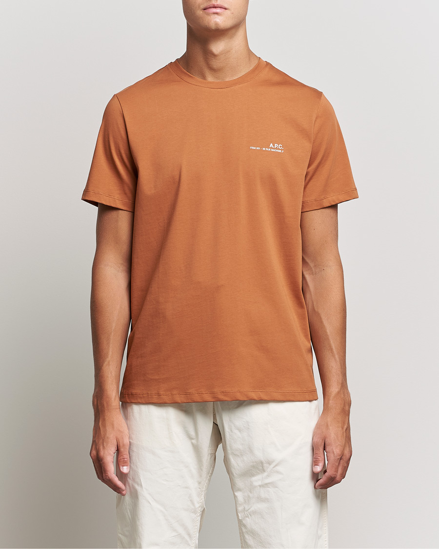 Herren | A.P.C. | A.P.C. | Item Short Sleeve T-Shirt Terracotta