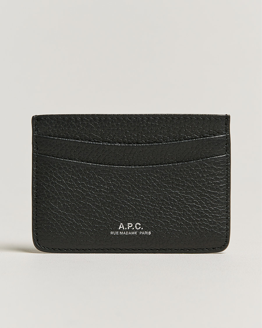 Herren |  | A.P.C. | Grain Leather Cardholder Black