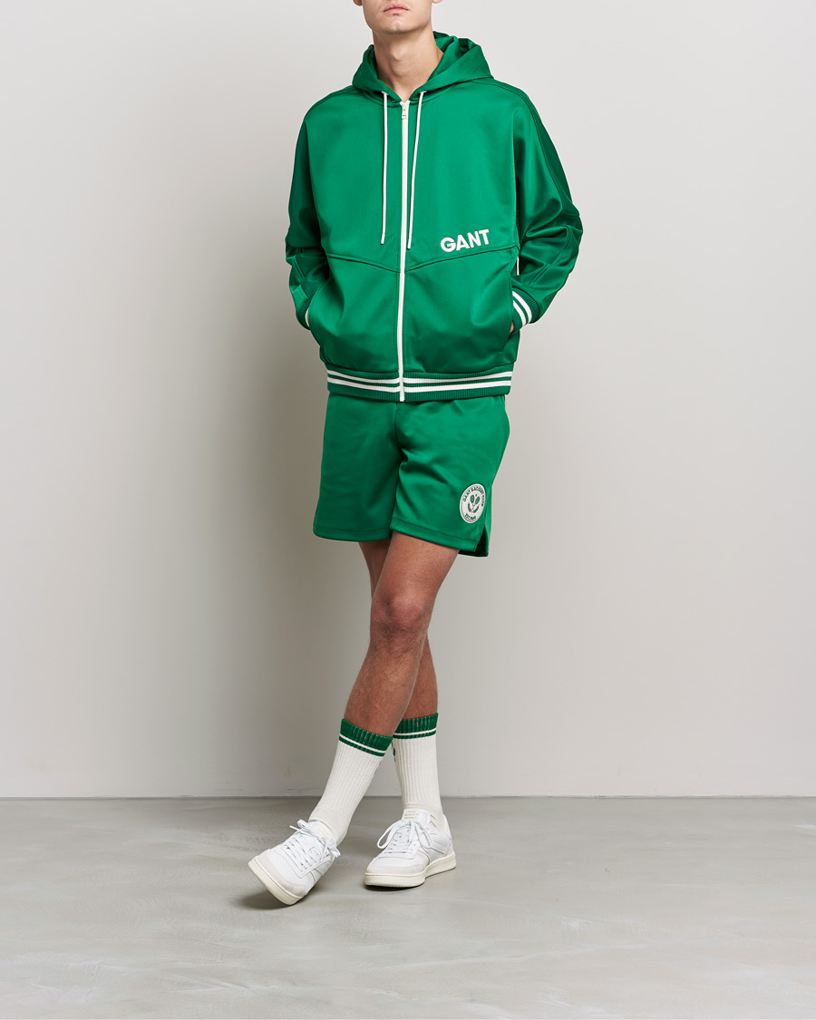 Herren | Pullover | GANT | Raquet Club Full-Zip Hoodie Lavish Green
