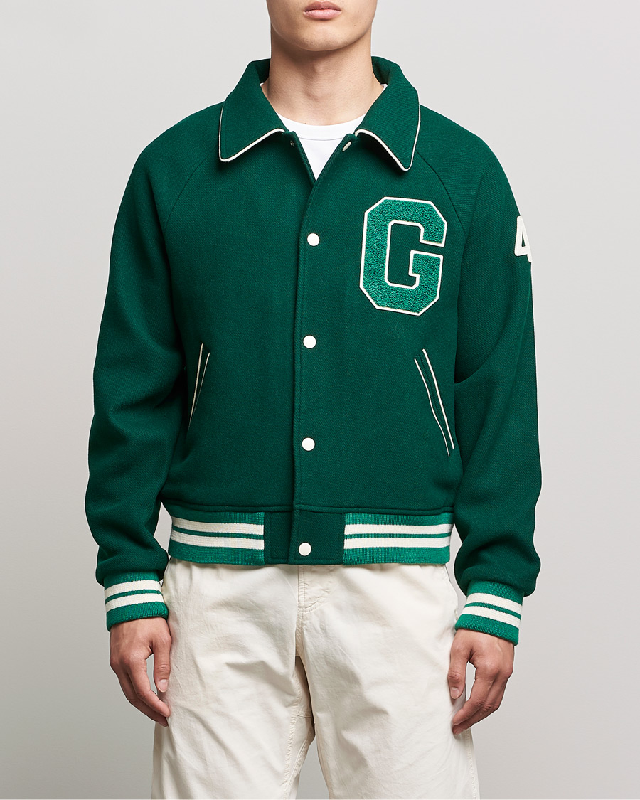 Herren | Jacken | GANT | College G Varisty Jacket Forest Green