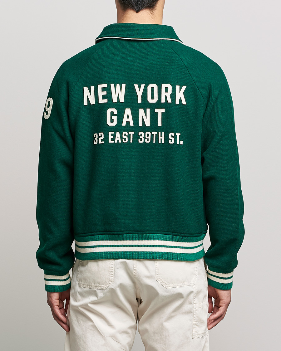 Herren | Jacken | GANT | College G Varisty Jacket Forest Green